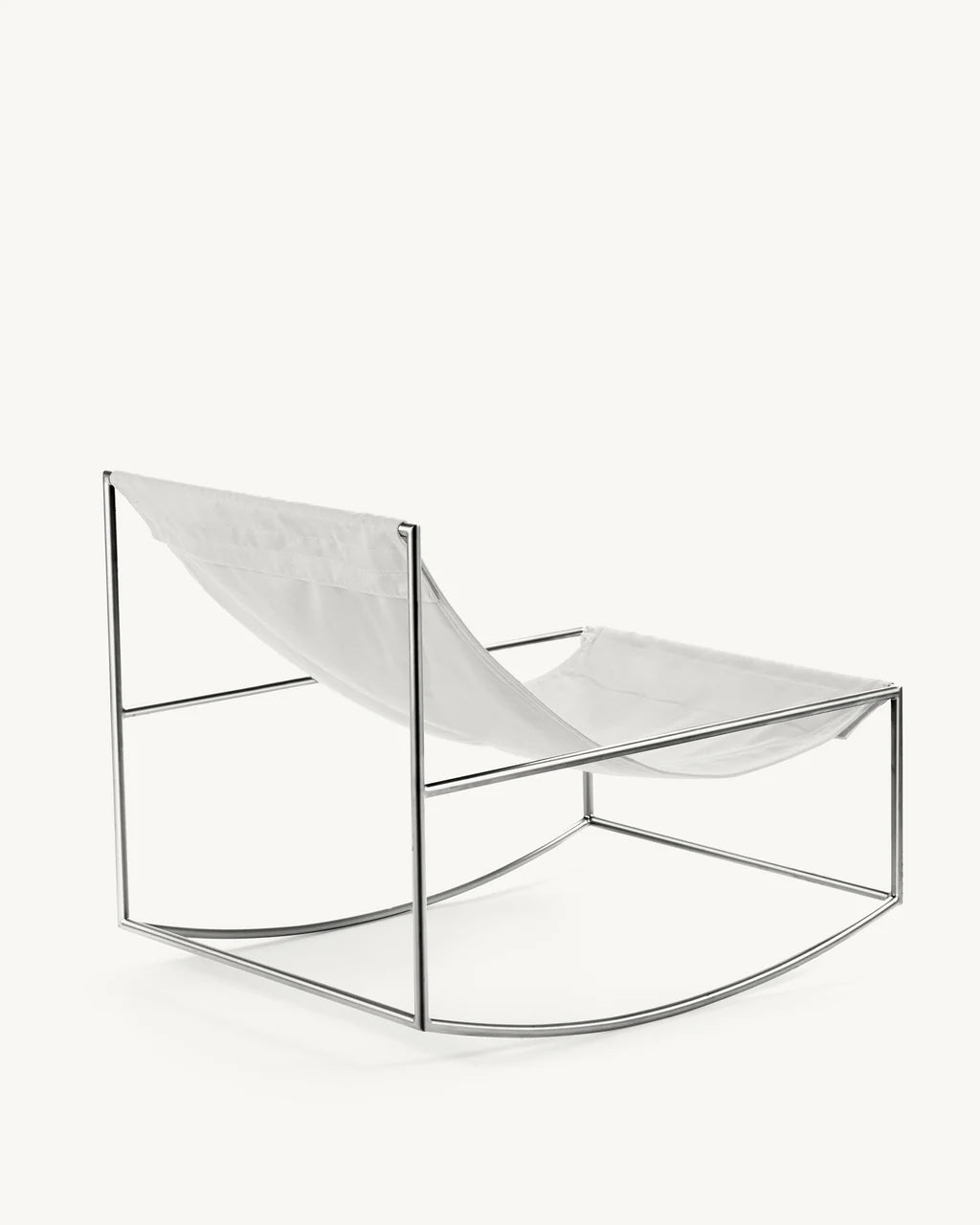 Rocking chair stainless steel - by Muller Van Severen