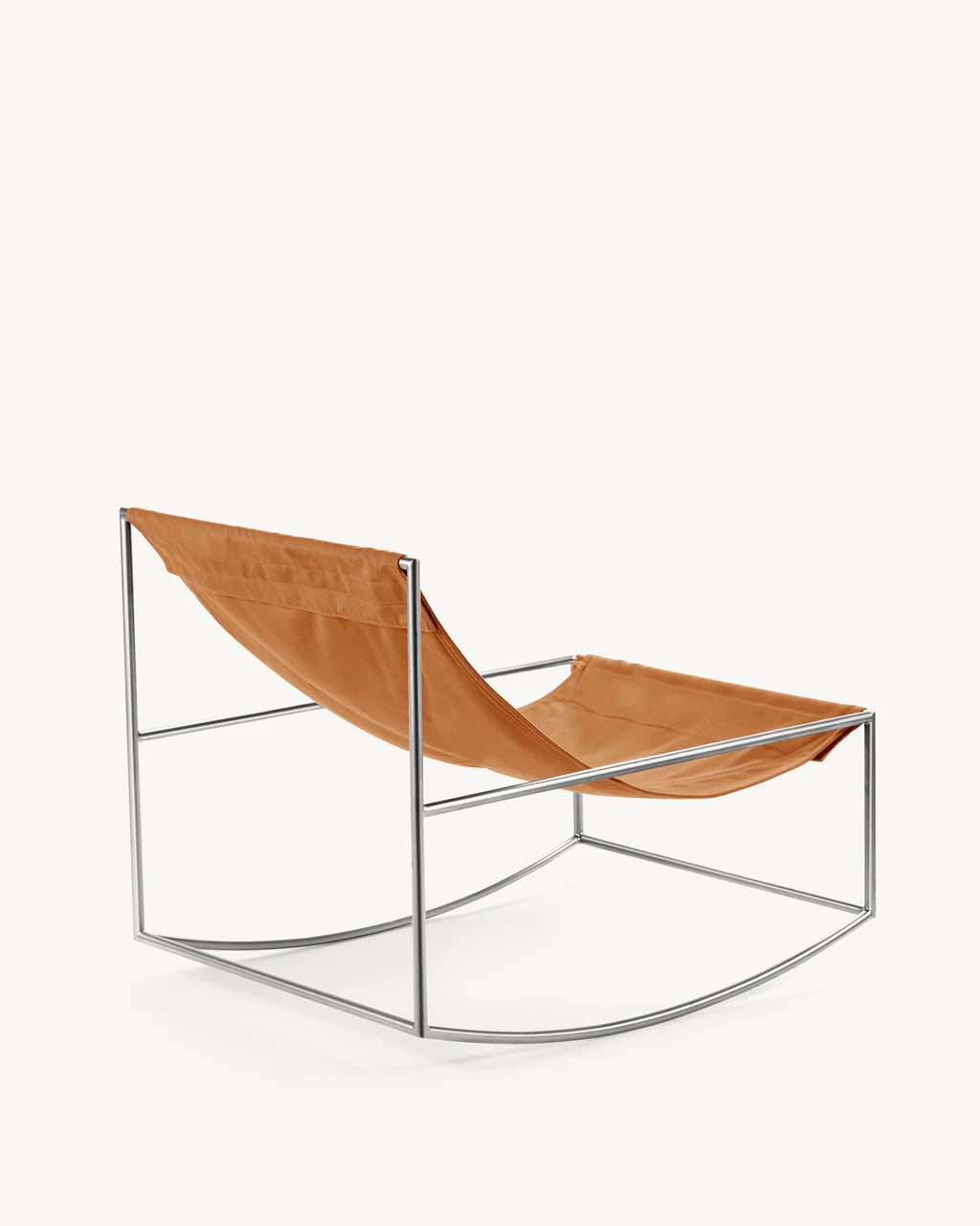 Rocking chair stainless steel - by Muller Van Severen
