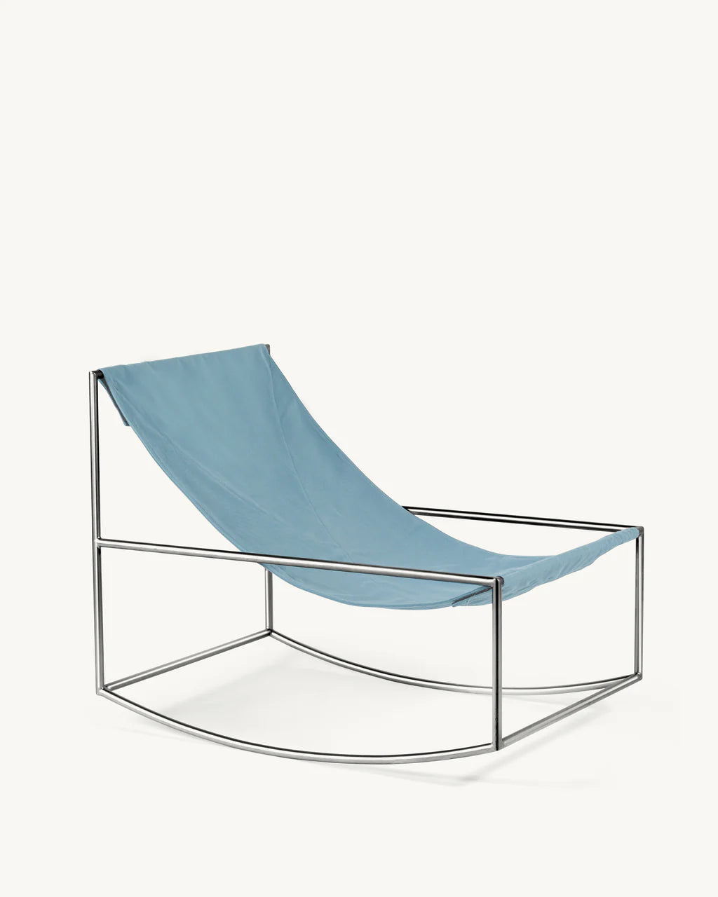 Rocking chair stainless steel - by Muller Van Severen