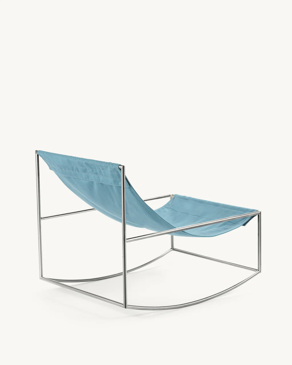 Rocking chair stainless steel - by Muller Van Severen