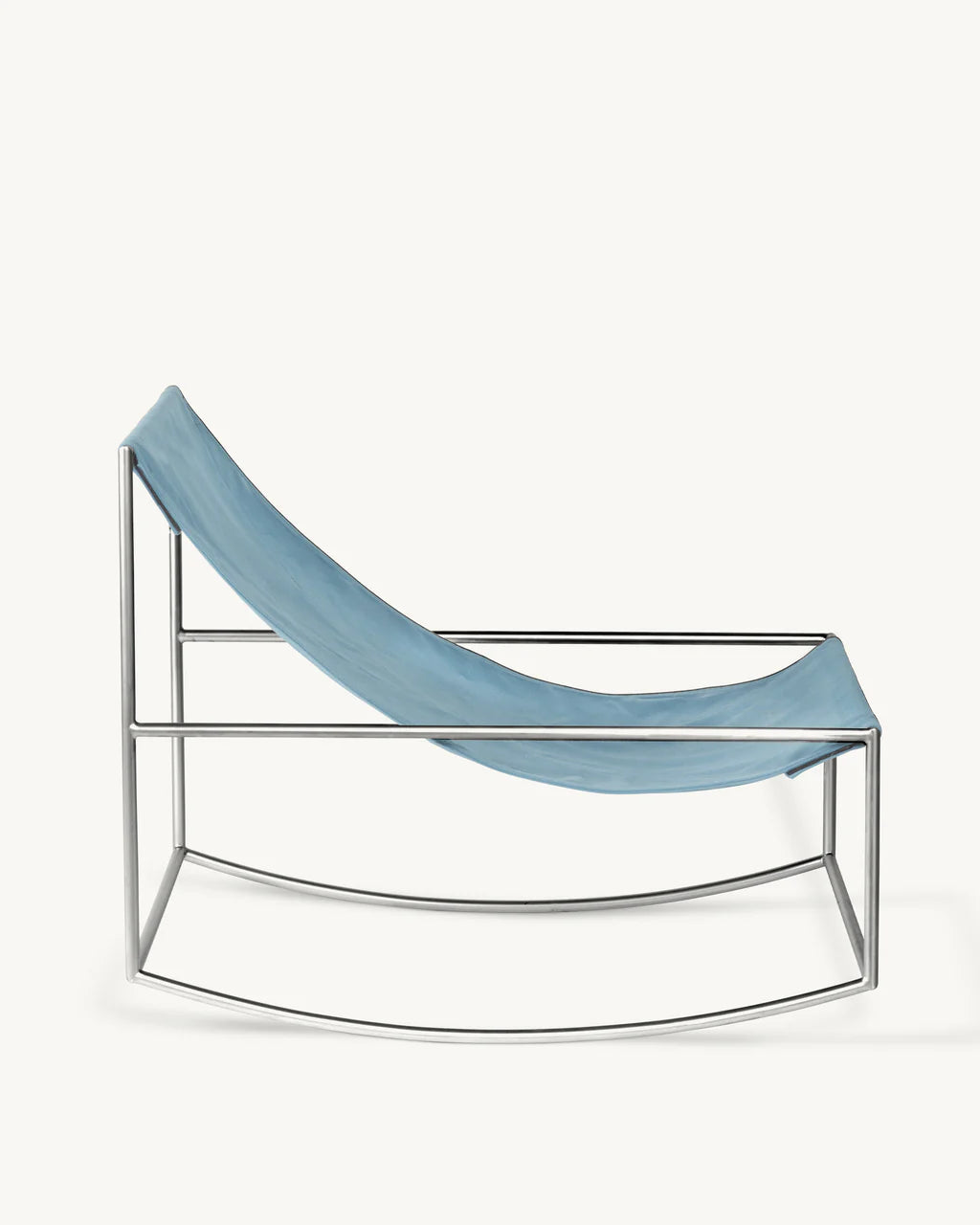 Rocking chair stainless steel - by Muller Van Severen