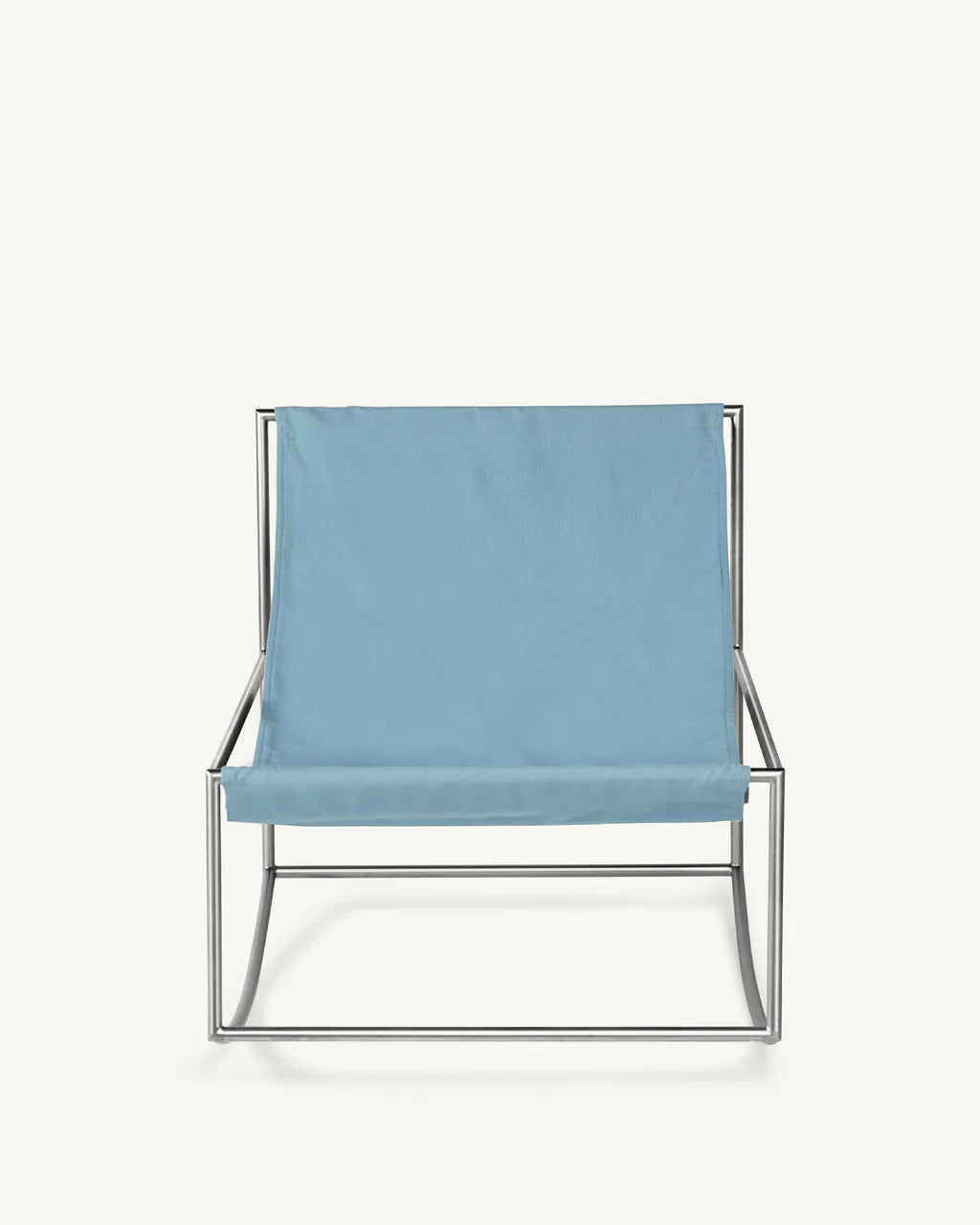 Rocking chair stainless steel - by Muller Van Severen