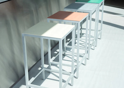 Bar stool M - ALU - by Muller Van Severen - 4 colors