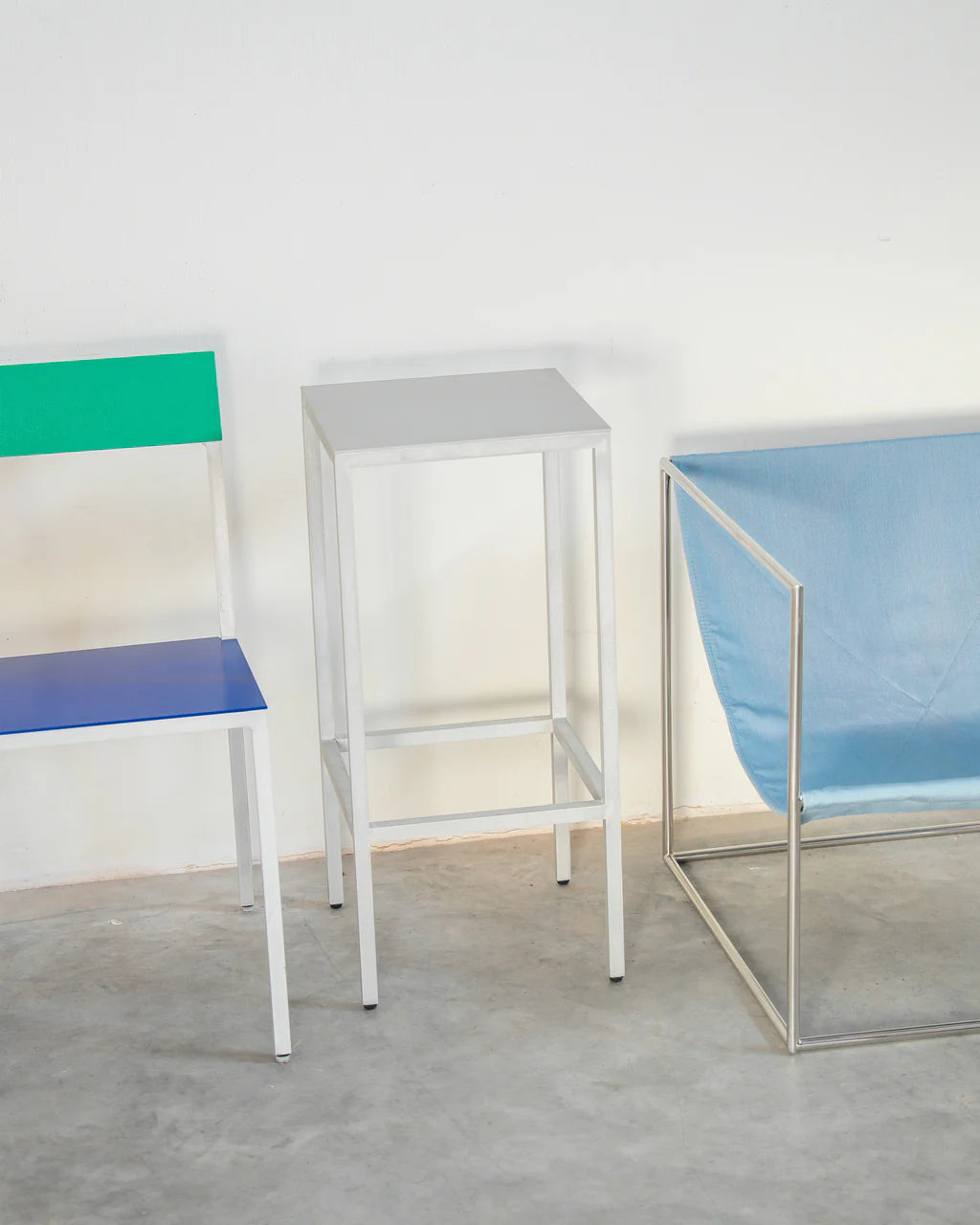 Bar stool L - ALU - by Muller Van Severen