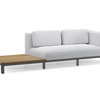Mauroo - Long sofa with table en arm - Charcoal