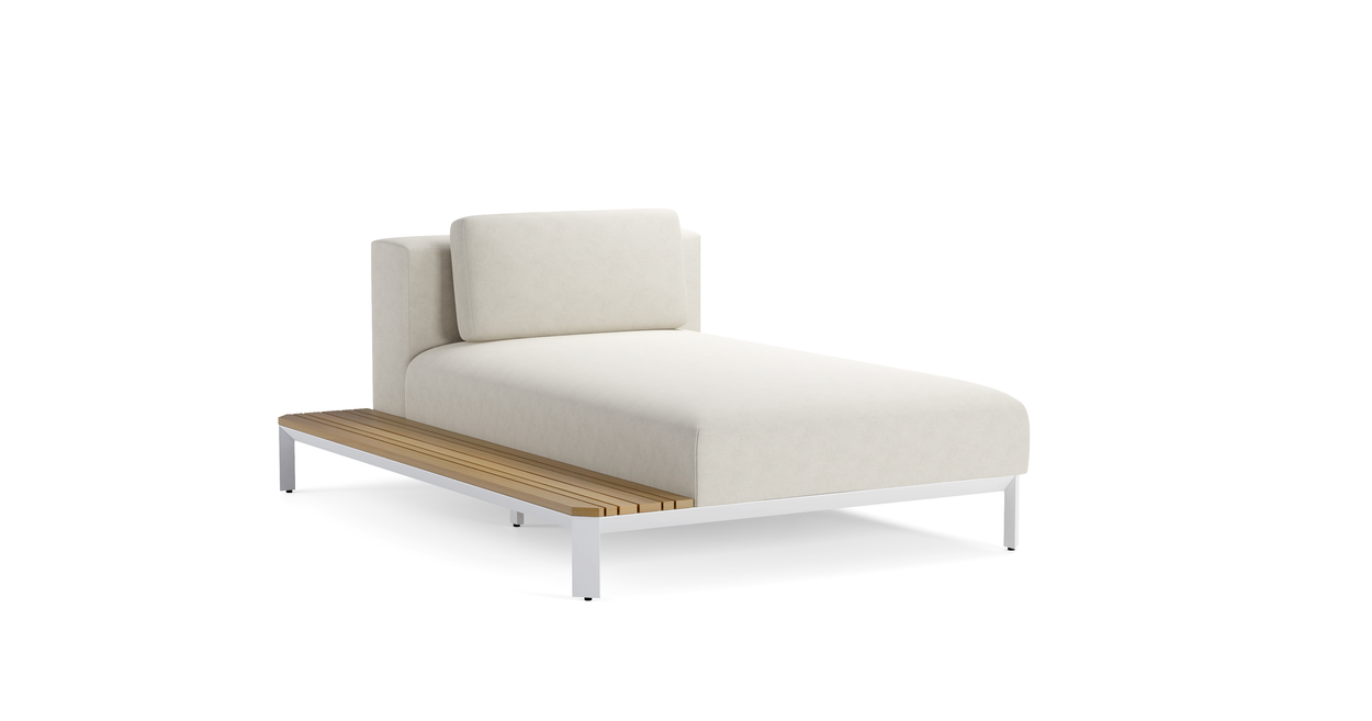 Mauroo - Chaise longue - White