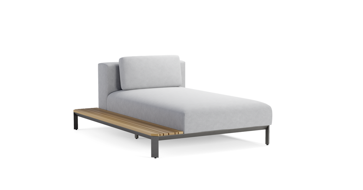 Mauroo - Chaise longue - Charcoal