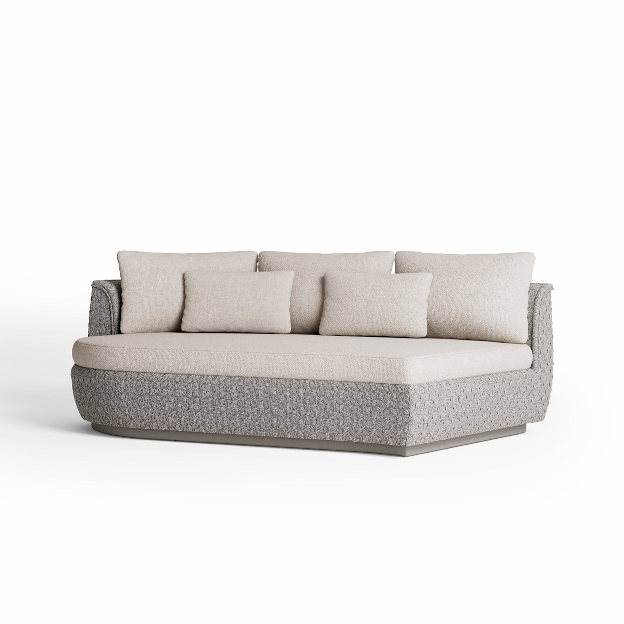 Tondo - Modular organic Sofa 2.5S - Right arm