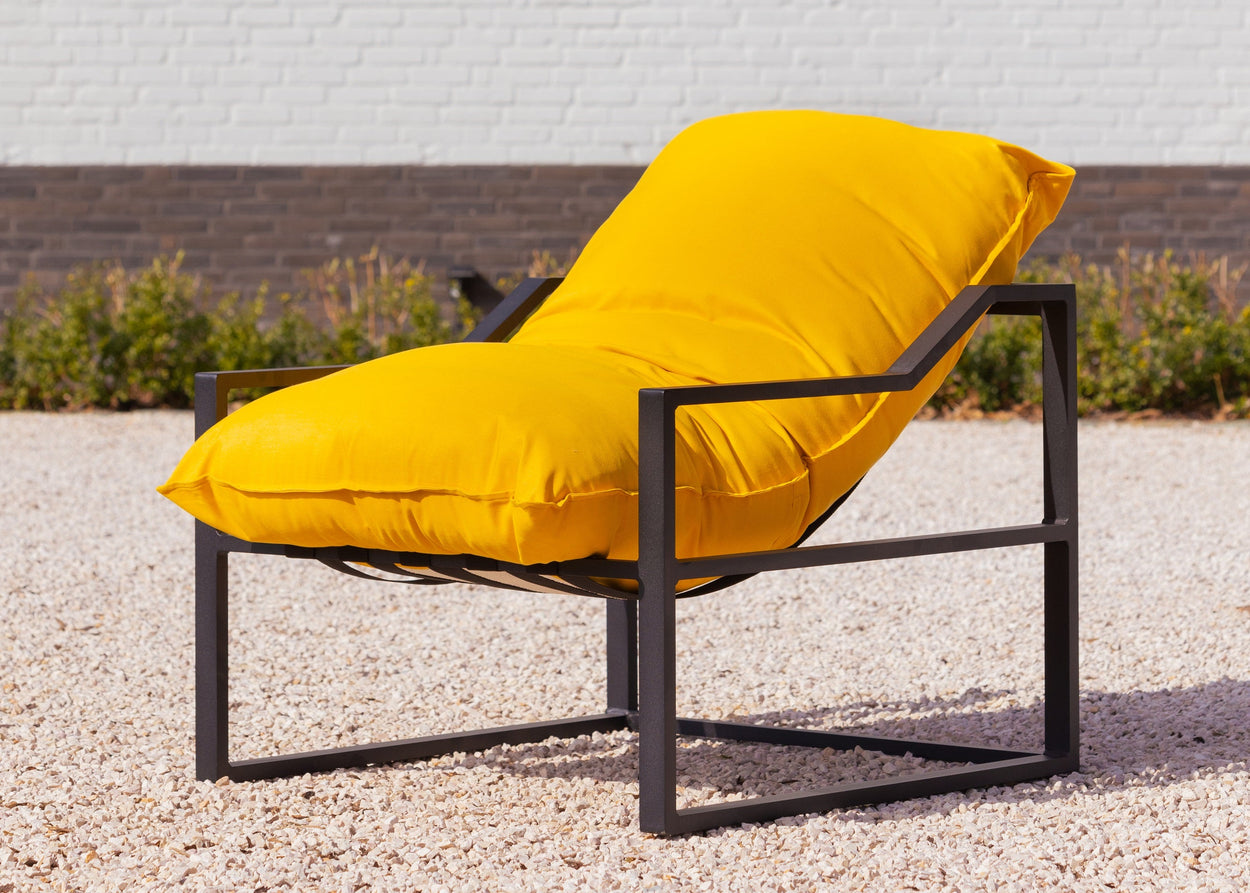 Framed Single Sofa -  Geel