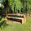 Set Forestry Table + Forestry Bench + Mom Armchair 2x + Mom chair 2x