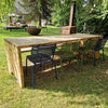 Set Forestry Table + Forestry Bench + Mom Armchair 2x + Mom chair 2x