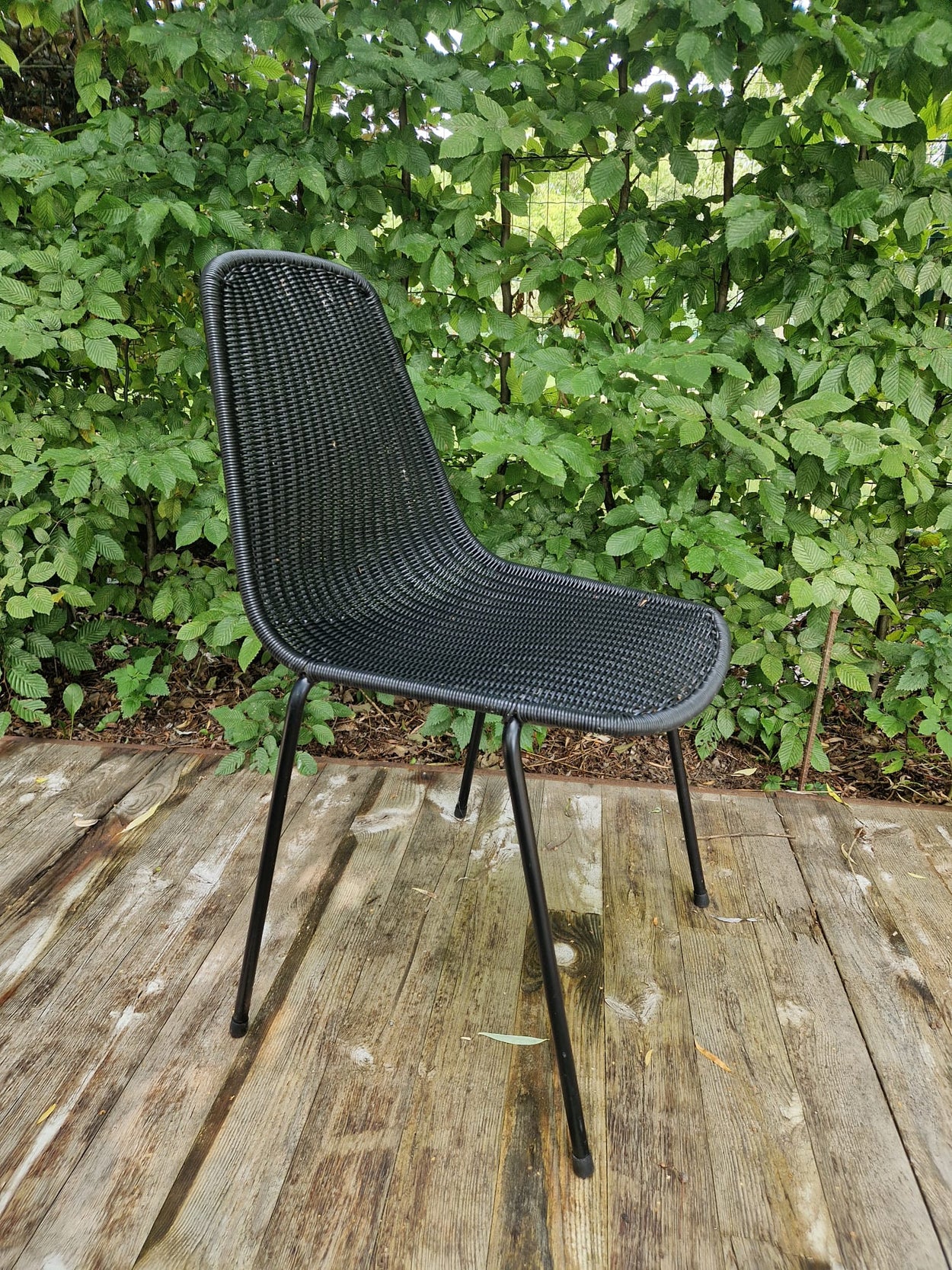 Basket chair outdoor - Black