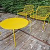 Set Rio R50 Lounge stoelen / 2 stuks + Rio R50 Coffee tafel Ø 80cm - Curry yellow