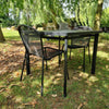 Set Star tafel 90x90 + Ronda X chair x2 - Black