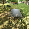 Set Terramare tafel + Rio R50 chair 6x - Indian Brown