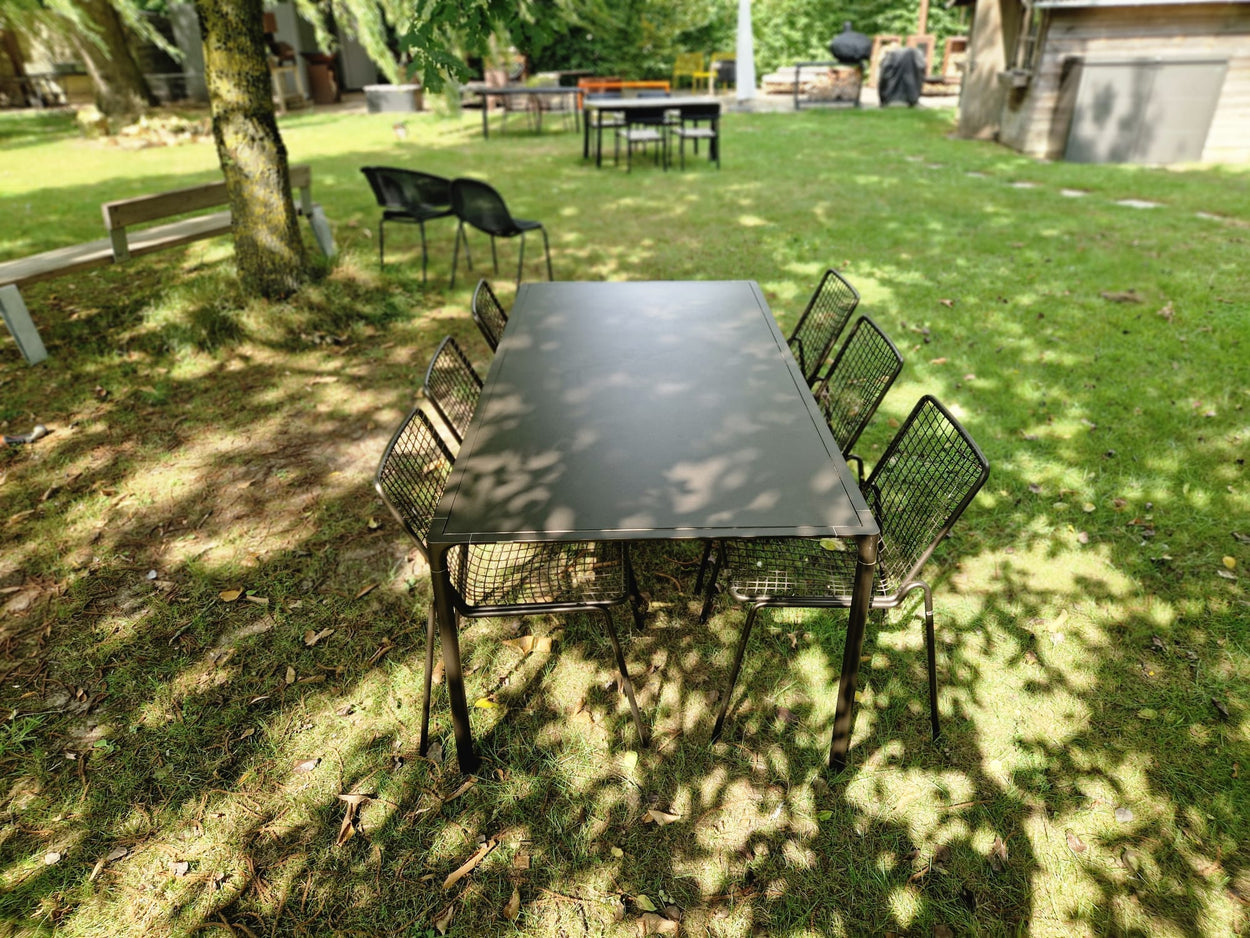 Set Terramare tafel + Rio R50 chair 6x - Indian Brown