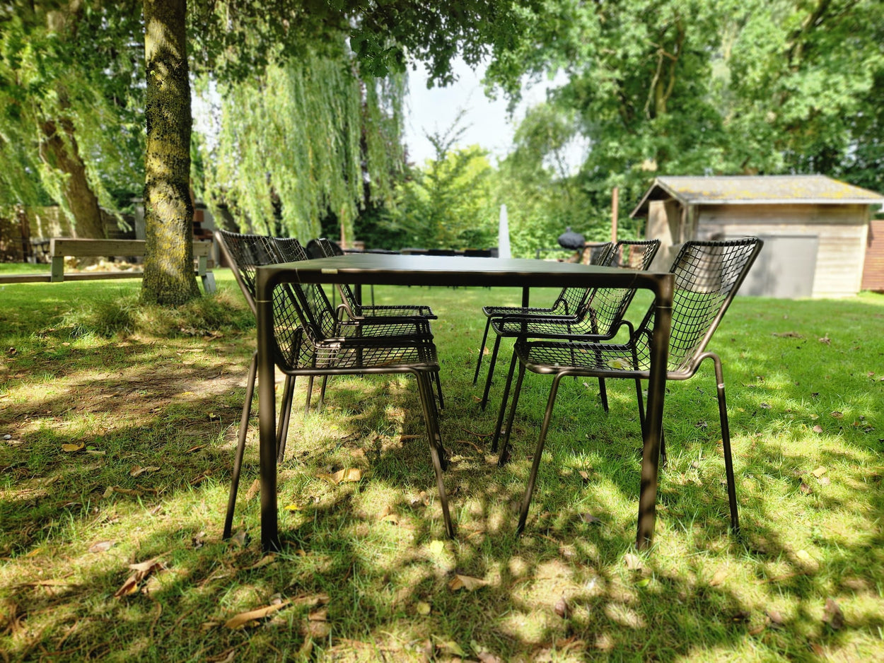 Set Terramare tafel + Rio R50 chair 6x - Indian Brown