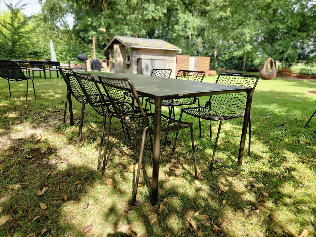 Set Terramare tafel + Rio R50 chair 6x - Indian Brown