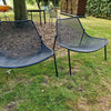 Set Round Lounge chair x2 + Terramare smart table - Black