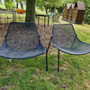 Set Round Lounge chair x2 + Terramare smart table - Black