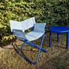 Set Snooze Director's chair + Yard coffee table - Sapphire blue