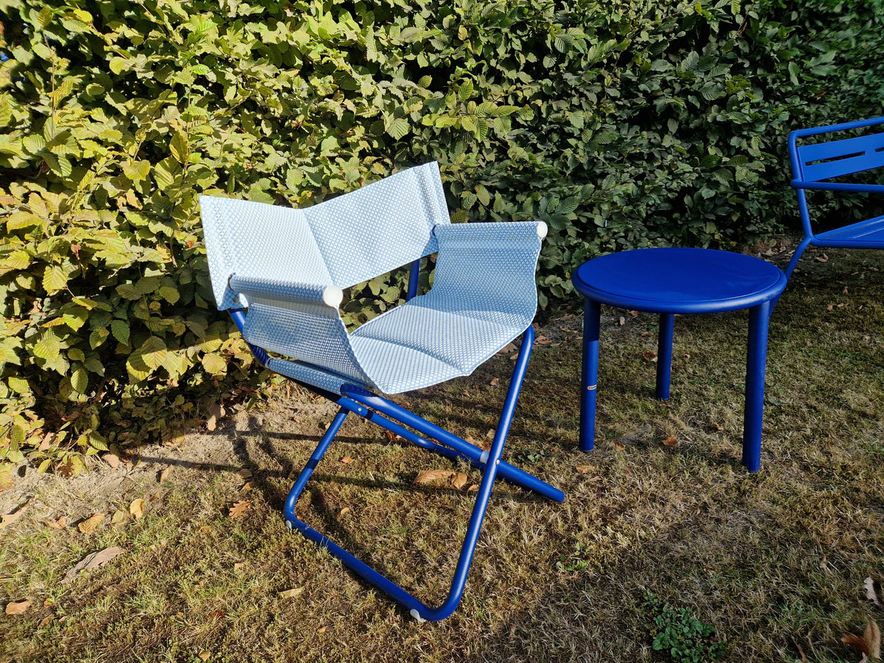 Set Snooze Director's chair + Yard coffee table - Sapphire blue