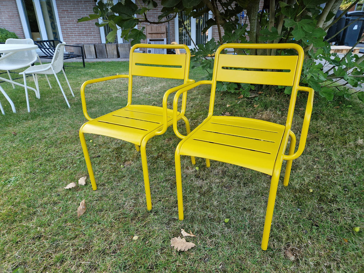 Star armchair x2 - Curry yellow