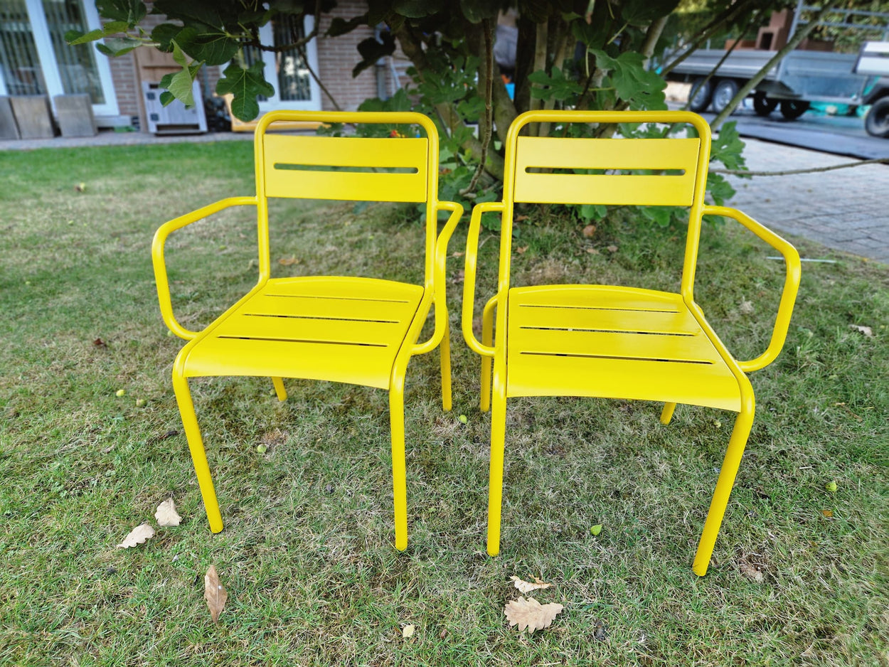 Star armchair x2 - Curry yellow