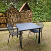 Set Star tafel 90x90 + Ronda X chair x2 - Black