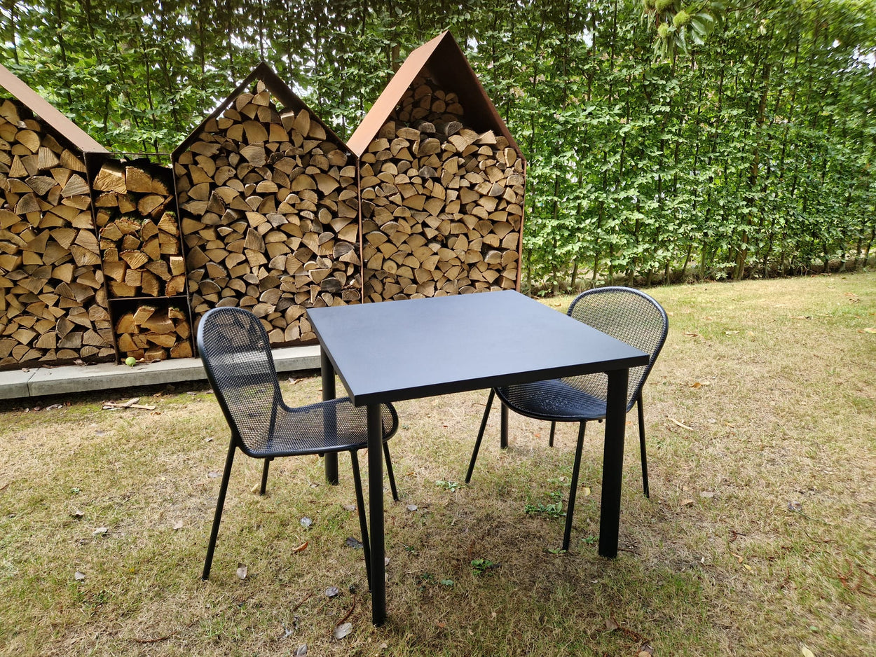Set Star tafel 90x90 + Ronda X chair x2 - Black