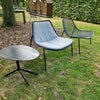 Set Round Lounge chair x2 + Terramare smart table - Black