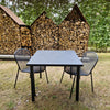 Set Star tafel 90x90 + Ronda X chair x2 - Black