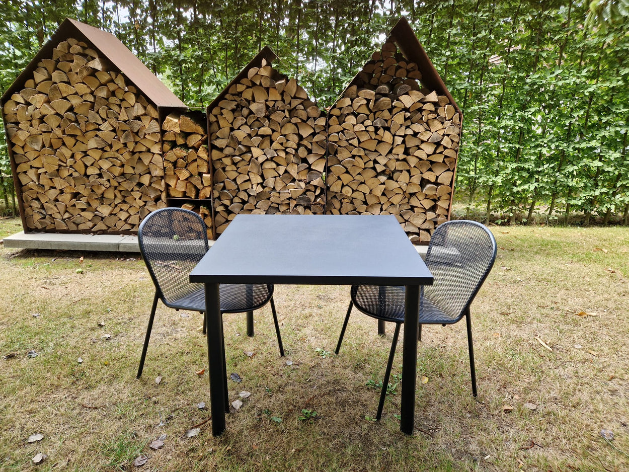 Set Star tafel 90x90 + Ronda X chair x2 - Black