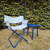 Set Snooze Director's chair + Yard coffee table - Sapphire blue