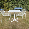 Set Darwin tafel 80x80 + Rio R50 armchair x2 - White