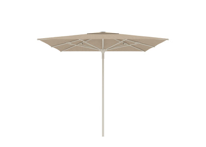 Amalfi 250 x 250 cm - Latte / Linen + cover + parasolvoet