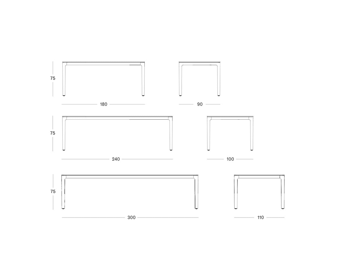 Elko Dining table - 3 sizes