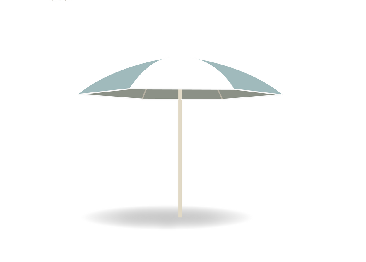 Nata UX Plu Beach - stokparasol - Rond