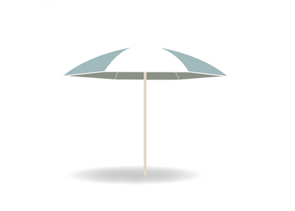 Nata UX Plu Beach - stokparasol - Rond