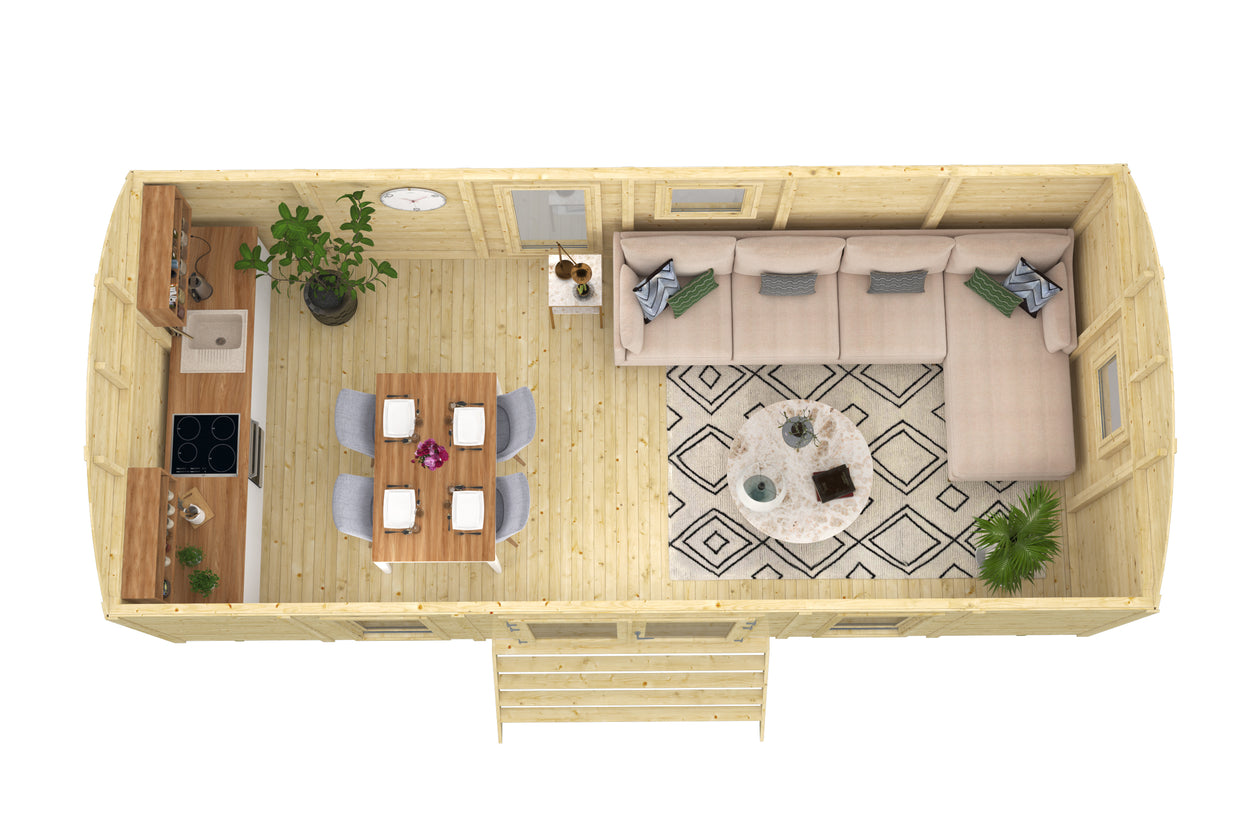 !NIEUW! Pipowagen DAN 720cm bouwpakket / breedte 320cm