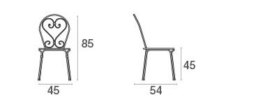 Pigalle chair / 2 stuks