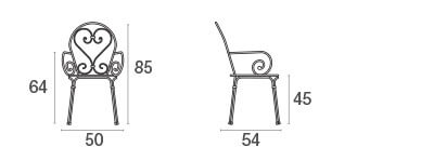 Pigalle armchair / 2 stuks