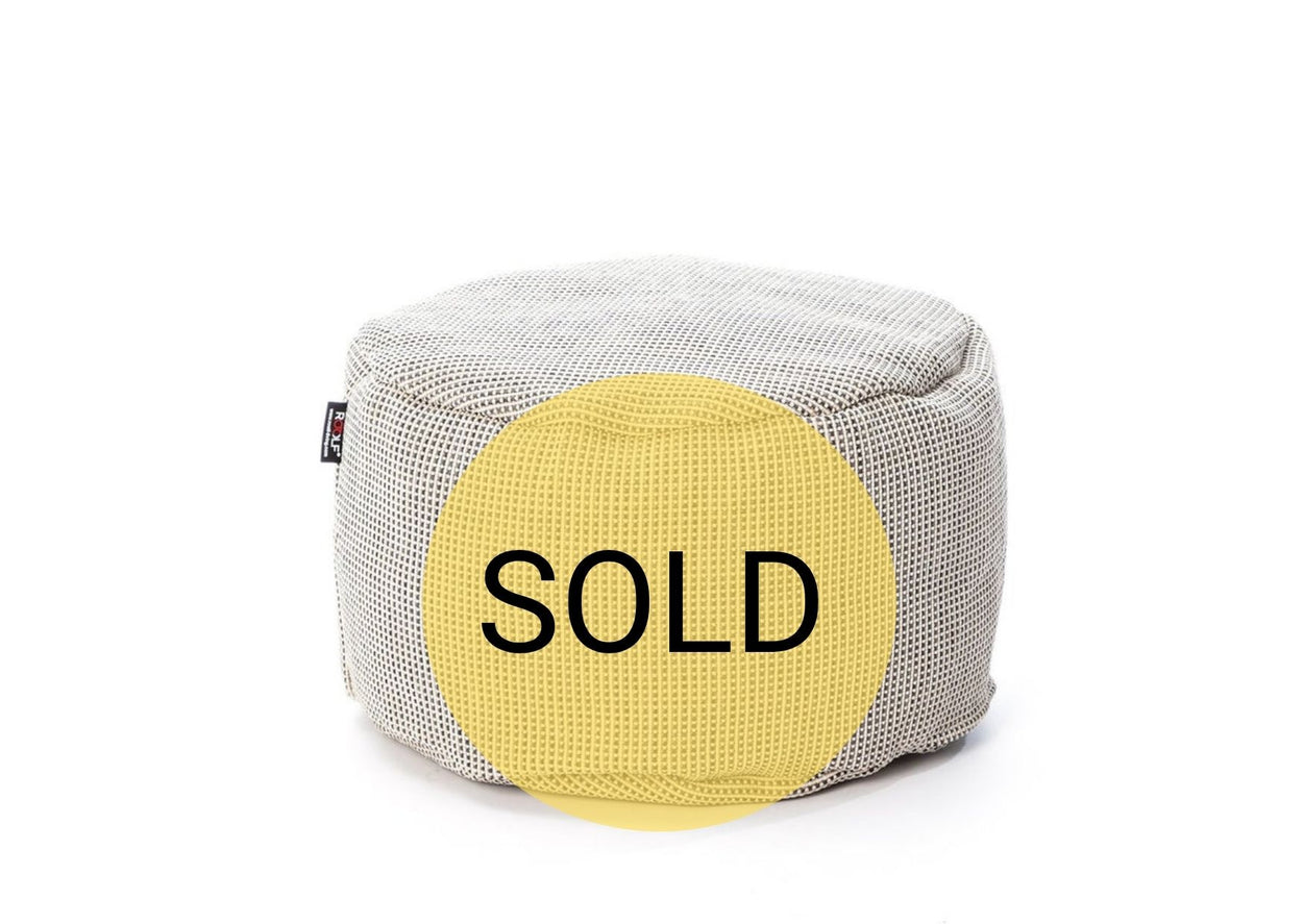 Dotty Poef rond 50cm out/indoor - Beige