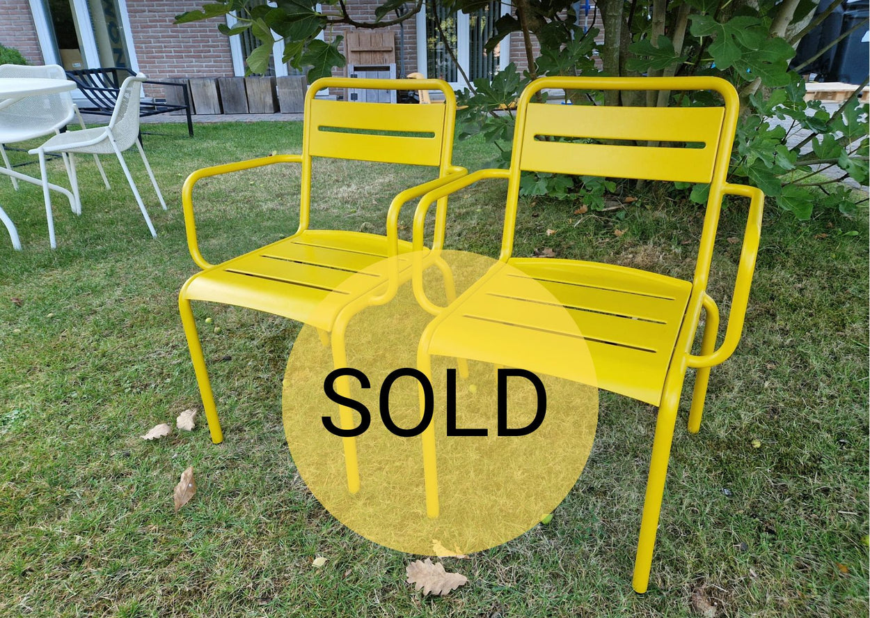 Star armchair x2 - Curry yellow