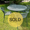 Set Cambi tafel rond Ø106 + Darwin armchair x4 Dark green