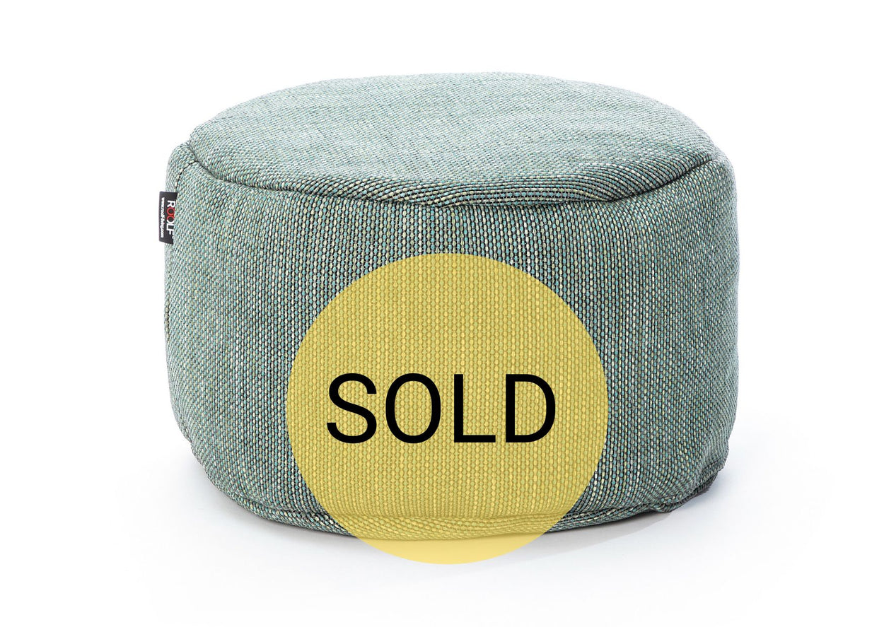 Dotty Poef rond 70cm out/indoor - Turquoise