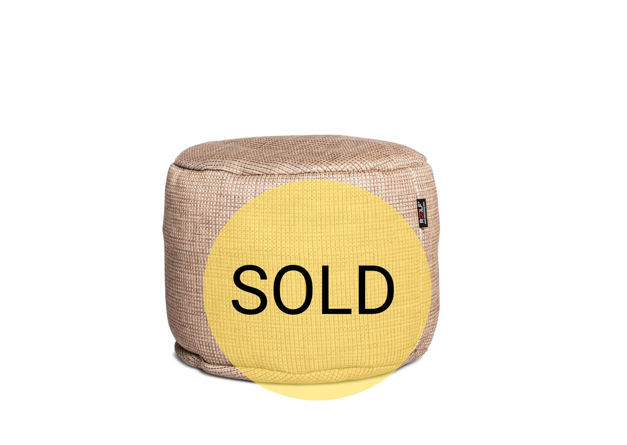 Dotty Poef rond 50cm out/indoor - Gold