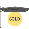 Antego 300 x 300 cm - Black/ Black + cover + parasolvoet
