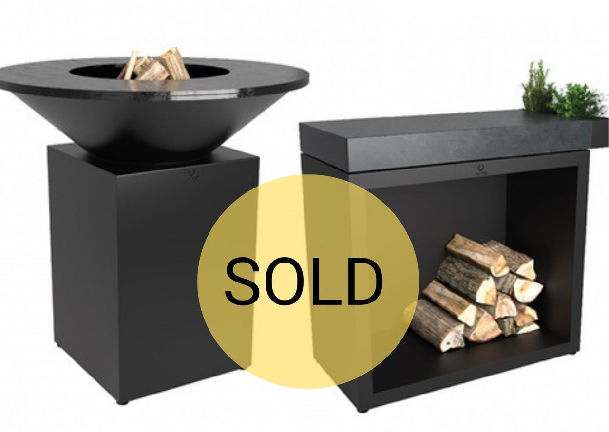 Set Heritage Classic 100 + Butcher block 90 - Black
