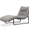 Curved lounger Stone + headrest